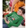 imageTstars Gaming Boys Ugly Christmas Shirt I Paused My Game to Be Here Xmas Holiday Long Sleeve TShirt for Youth KidsGreen