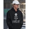 imageTstars Keep Calm and Carry On Wayward Son Funny Hoodies with Sayings Novelty Hoodie MenBlack