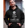 imageTstars Keep Calm and Carry On Wayward Son Funny Hoodies with Sayings Novelty Hoodie MenBlack