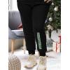 imageTstars Merry Christmas Retro Vintage Joggers Sweatpants Fleece JoggersBlack
