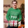imageTstars Merry Fishmas Ugly Christmas Shirt for Men Tacky Sweater Style Holiday Xmas Long Sleeve TShirtGreen