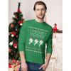 imageTstars Merry Fishmas Ugly Christmas Shirt for Men Tacky Sweater Style Holiday Xmas Long Sleeve TShirtGreen