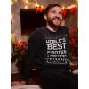 imageTstars Worlds Best Farter I Mean Father Ugly Christmas Sweater Style Funny SweatshirtBlack