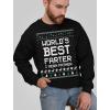 imageTstars Worlds Best Farter I Mean Father Ugly Christmas Sweater Style Funny SweatshirtBlack