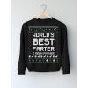 imageTstars Worlds Best Farter I Mean Father Ugly Christmas Sweater Style Funny SweatshirtBlack