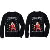 imageTstars Funny Ugly Christmas Matching Sweatshirts for Couples Men Women Pullover Set Men Black XXLargeWomen Black Small