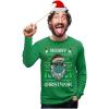 imageTstars Merry Christmask 2020 Quarantine Face Mask Ugly Christmas Long Sleeve TShirtGreen