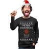 imageTstars Merry Swishmas Sweatshirt Basketball Ugly Christmas Sweater Style Long SleeveBlack