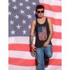 imageTstars American Flag 4th of July Tank Tops for Men USA Mens Patriotic Memorial Day TopAmerican Flag  Black