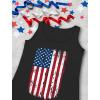 imageTstars American Flag 4th of July Tank Tops for Men USA Mens Patriotic Memorial Day TopAmerican Flag  Black