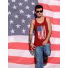 imageTstars American Flag 4th of July Tank Tops for Men USA Mens Patriotic Memorial Day TopAmerican Flag  Red