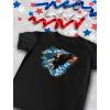 imageTstars Distressed USA Flag Shirt Memorial Day 4th of July Shirts for Men Patriotic American Eagle Mens TShirtBlack
