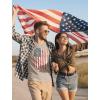 imageTstars Distressed USA Flag Shirt Memorial Day 4th of July Shirts for Men Patriotic American Eagle Mens TShirtDistressed Flag  Gray