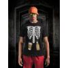imageTstars Funny Mens Skeleton Beers in Belly Shirt Ribcage Xray Halloween Costume Shirts for MenBlack
