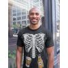 imageTstars Funny Mens Skeleton Beers in Belly Shirt Ribcage Xray Halloween Costume Shirts for MenBlack
