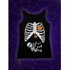 imageTstars Halloween Pregnant Skeleton Xray Costume Maternity Tank TopBlack
