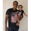 imageTstars Patriotic Dad and Baby 4th of July Matching Shirts Daddy ampamp Me Memorial Day US Distressed American Flag Shirt SetDad Black  Baby Black