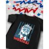 imageTstars Trump Shirt American Flag Team Murica Memorial Day Patriotic USA Merica Mens 4th of July TShirtsBlack
