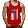 imageTstars American Flag 4th of July Tank Tops for Men USA Mens Patriotic Memorial Day TopAmerican Flag  Red