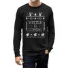 imageTstars Mens  Christmas is Coming Ugly Christmas Sweater Long Sleeve TShirtBlack