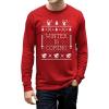 imageTstars Mens  Christmas is Coming Ugly Christmas Sweater Long Sleeve TShirtRed