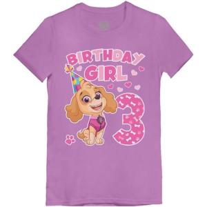 imageTstars Skye Birthday Girl 3 Gifts for Three Years Old Bday Paw Patrol Theme Party Toddler Kids Girls Fitted TShirt A51144dSkye 3rd  Lavender