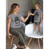 imageMatching Shirts Mother and Daughter Mommy and Me T Shirts Rainbow MiniGray