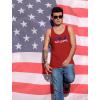 imageTstars American USA Flag 4th of July Independence Day Gift Mens Tank TopUsa  Red