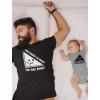 imageTstars Daddy and Son Matching Outfits Fathers Day Dad ampamp Baby Shirts Funny Nerdy Men T shirt Math JokesBlack
