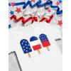 imageTstars Ice Cream Flag 4th of July Shirt Toddler Kids TShirtWhite