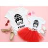 imageTstars Matching Shirts Mother and Daughter Mommy and Me T Shirts Mini ShirtWhite