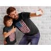 imageTstars Vintage US American Flag Dad and Son Matching Shirts Daddy ampamp Me 4th of July USA Memorial Day Patriotic Shirt SetDad Black  Toddler Black
