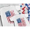 imageTstars Vintage US American Flag Dad and Son Matching Shirts Daddy ampamp Me 4th of July USA Memorial Day Patriotic Shirt SetDad White  Toddler White
