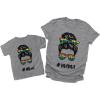 imageMatching Shirts Mother and Daughter Mommy and Me T Shirts Rainbow MiniGray