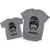 imageTstars Matching Shirts Mother and Daughter Mommy and Me T Shirts Mini ShirtGray