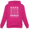 imageTstars TeeStars  NANAS Love Is Endless  Gift for Mothers Day Grandma Women HoodiePink