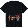 imageBuilder Easy Halloween Costume Workman Tool Belt Handyman TShirtBlack