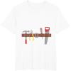 imageBuilder Easy Halloween Costume Workman Tool Belt Handyman TShirtWhite