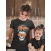 imageFunny Halloween Tee Women Skeleton Graphic Short Sleeve Tops Women TShirtBlack