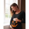 imageHalloween Pumpkin Costume Maternity Long Sleeve Shirt Men Tee Matching Set Men Orange LargeWomen Black XLarge