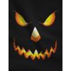 imageHalloween Pumpkin Sweatshirt Scary Jack O Lantern Hoodie for Women XXLarge Black