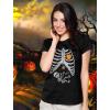 imageHalloween Skeleton Xray Rib Cage Costume Women TShirtBlack