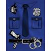 imagePolice Cop Uniform Shirt Halloween Costume Policeman Outfit Suit TShirtBlue
