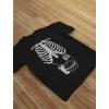 imageSkeleton Shirt Mens Rib Cage Costume Adult Funny Halloween Shirts for Men Large Black