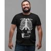 imageSkeleton Shirt Mens Rib Cage Costume Adult Funny Halloween Shirts for Men Large Black