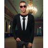 imageSuit ampamp Tie Printed Tuxedo Mens Shirt Funny Wedding Bachelor Party Halloween Costume Mens Tux Long Sleeve TShirtBlack