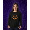 imageTstars Jack o Lantern Halloween Sweatshirt Pumpkin Pullover Sweatshirts for Women XXLarge Black