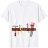 imageBuilder Easy Halloween Costume Workman Tool Belt Handyman TShirtWhite