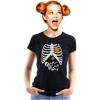 imageHalloween Skeleton Xray Rib Cage Costume Women TShirtBlack