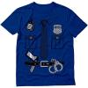 imagePolice Cop Uniform Shirt Halloween Costume Policeman Outfit Suit TShirtBlue